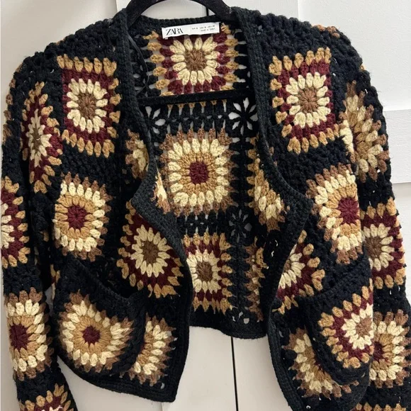 Zara Crochet Knit Cardigan - Picture 3 of 8